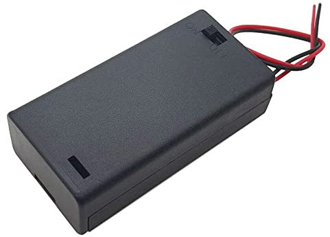 AA Battery Case With Lid And Switch 1,2,3 or 4 cell (AA 2 CELL)