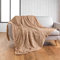 Douceur d'Intérieur, Plaid (125 x 150 cm) Foxy Sable, Imitation Fourrure/Sherpa