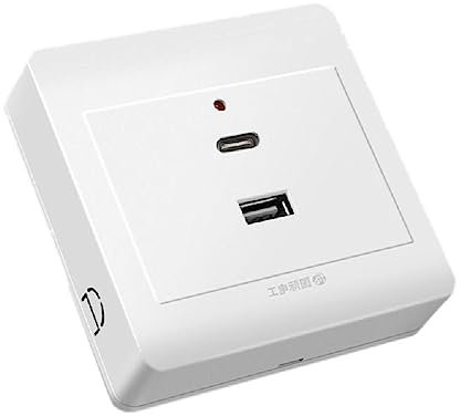 NURCIX Prise Murale USB Prises Murales De Type C Prise USB Inviolable 18 W 220 V Ports De Charge Utilisés pour La Prise De USB Améliorée Domestique Ports De Chargeur Mural USB Haute Prise