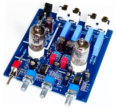 Jolooyo HiFi Audio 6J1 Tube Audio Amplifier Preamplifier Front Stage Power AMP with High and Low Sound Adjustment Pre Amplifier