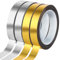 ReaJoys Selbstklebende Metallic Klebeband 4 Rollen Metallic Craft Dekorative Klebeband Fliesennahtband für Geschenkverpackung Wand Deko 10 mm x 50 m