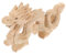 HOLIDYOYO Drachenfigur Aus Holz 2024 Chinesisches Neujahr Drachenstatue Handgeschnitztes Holz Jahr des Drachen Skulptur Chinesische Tierkreiszeichen Drachenfiguren Feng-Shui- Für Den