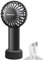 LULUWA Mini Portable Fan Powerful Handheld Fan Rechargeable, 3 Speeds Personal Small Hand Fan for Travel Makeup Eyelash Fan for Stylish Kids Girls Women (Black)