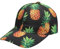 ZLYC Damen Floral Baseball Cap Mode Blumen Atmungsaktiv Basecap(Ananas Schwarz),Einheitsgröße