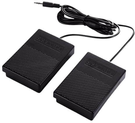 rockible Piano Sustain Pedal Klaviertastatur Pedal Momentaner Fußschalter für Digitalpianos