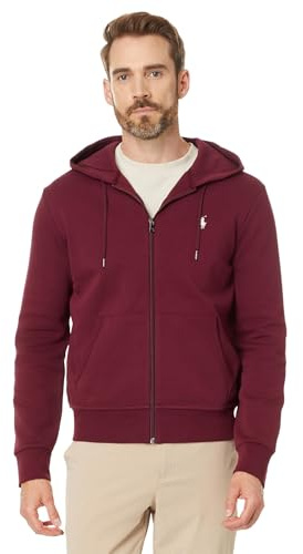 Polo Ralph Lauren Herren Doppelstrick-Kapuzenpullover mit durchgehendem Reißverschluss