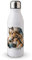 MAXIKIWI Einwandige Wasserflasche mit Schraubverschluss, nicht isoliert, leichtes Aluminium, BPA-frei, auslaufsicher, Wasserfarben-Motiv Pferde, 3–500 ml