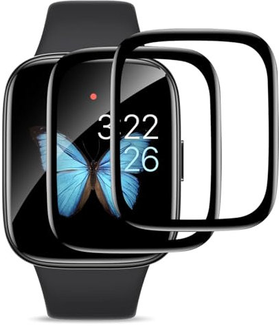 Cable Leader 2 Stück für Panzerglas für Xiaomi Redmi Watch 3 Schutzfolie, Ultradünn HD-Klar Redmi Watch 3 Schutzglas Folie, Ultrabeständig Blasenfrei Redmi Watch 3 Displayschutzfolie