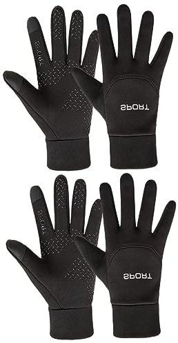 WOONEKY 2 Stück Elastische Handschuhe Für Herren Und Damen Warme Vollfingerhandschuhe Für Outdoor-Radfahren (größe L)
