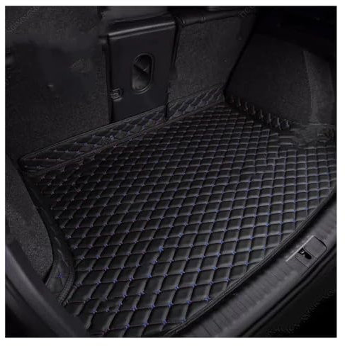 Auto Leder Kofferraummatte für Audi Q5 II FY hybrid SUV 2019 2020 2021 2022 2023 2024, Wasserdicht Kofferraumwanne Schutzmatte Antirutsch Kofferraum Schutz Interieur Zubehör,D