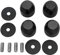 QANYEGN Speaker Isolation Stand Feet Set, Amplifier Shock Absorption Base Pads, Isolation Feet for Amplifier Speaker Turntable Player (Black)