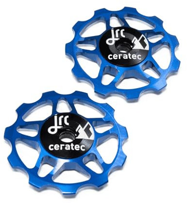 JRC Components 11T Keramik-Riemenscheibe | Kompatibel mit Shimano, SRAM & Campagnolo 9/10/11 Gang für Straßensysteme | Hybrid Keramik Umwerfer Riemenscheibe Räder - Blau
