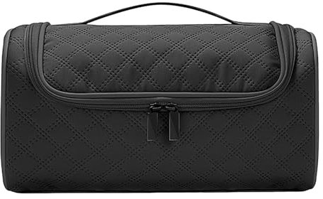 Large Capacity Travel Case, Hair Dryer Case with Hook, Curling Iron Travel Bag, Portable Hair Accessories Organizer for Hair Dryer, Curling Iron, and Straightener, Large Travel Case