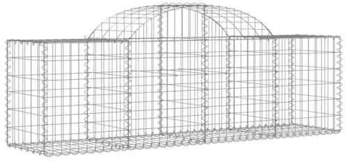Eleganz Gabionen mit Hochbogen 40 STK. 200x50x6080 cm aus verzinktem Eisen - Langlebig & Wetterfest für Gartenpflege, Terrasse & Landschaftsbau