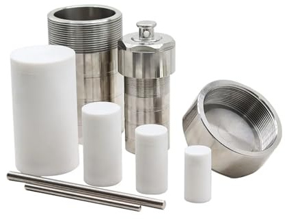 Reattore for autoclave idrotermale con camera in PTFE Sintesi idrotermale 5-500ml,Utensili meccanici(50ml)