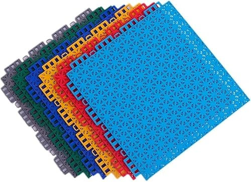 JvFbjLF Piastrelle modulari ad Incastro for impianti Sportivi, palestre, Garage e Rivestimenti for Pavimenti(Yellow)