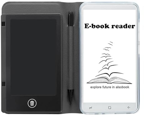 YUEHISY Lecteur électronique sans Encre de 5 Pouces avec Tablette D'écriture Manuscrite, Bloc-Notes Numérique à écran Haute Résolution, pour Vidéo PDF et Dessin Numérique