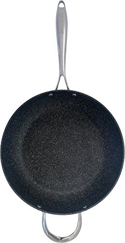 eaziglide Neverstick IM1038 - Sartén de aluminio y acero inoxidable (30 cm), color negro