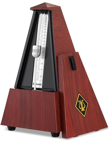 Donner Mechanisches Metronom DPM-1 für Musiker, Gitarre, Klaviertrommel, Violinen, Beat und Tempo Rot