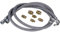 CBM - Kit 2 flexibles fioul universel 1/4, 3/8 plus 6 raccords - CBMKIFLE02002