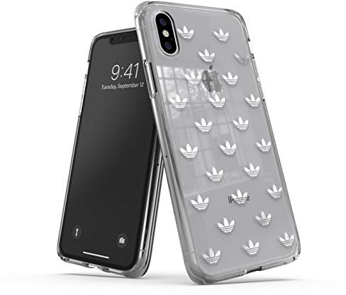 adidas iPhone X/XS Hülle, Anti-Fingerabdruck, Anti-Scratch Fein Tasche Schale Hardcase für iPhone X/XS - Silber