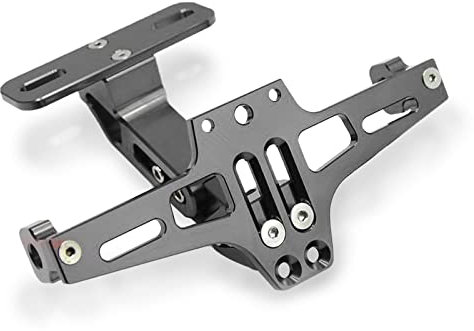 MZ-STORE Universal CNC Aluminium Motorrad Hintere Kennzeichenhalter Nummernschildhalter für Z650 Z750 Z800 Z1000 Z900 Z300 Z250-Titan