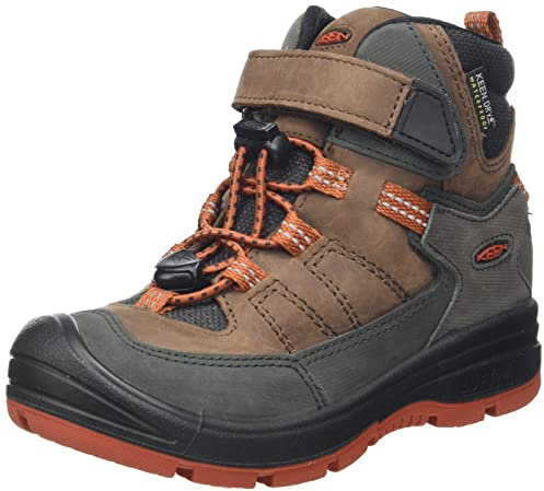 KEEN Unisex Kinder redwood mid wp-c Hiking Boot, Braun Orange, 29 EU