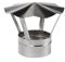 Prostko Stainless Steel Chimney Cowl - Rain Cover Protector Stove Cap Top Burner Pipe Pot. (80mm / 3.15''), Silver