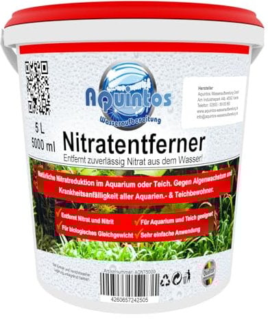 Aquintos Resin N Nitratharz - Nitratentferner für Aquaristik - Aquarium Wasserfilter (5 Liter)