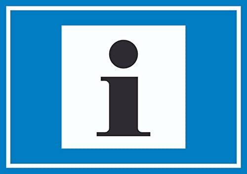 HB-Druck Information Symbol Schild A6 (105x148mm)