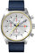 DeTomaso D10 Chronograph Limited Edition White Herren-Armbanduhr Analog Quarz Nylonarmband Dunkel Blau