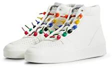 Desigual Damen Shoes_Fancy HIGH_Laces 1000 White Sneaker, 39 EU