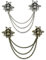 DHER Pullover-Clips Clips Broschen Kleidung Pullover Strickjacke Clip 2pcs Vintage Bienen-Kragennadelkette,Modisches KleidungszubehöR,Hemdkragen Dekorative Kragenkette Mode-Vintage-Bienenstil-Brosche