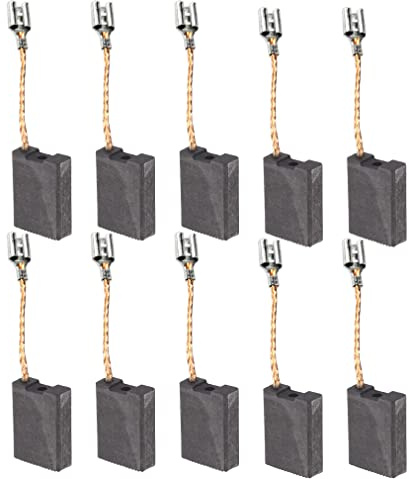 WANGCL 10 Stück Kohlebürsten Motorkohlen Kohlen für 180#20-180 Elektrischer Winkelschleifer 6 x 16 x 22 mm