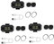 LOVIVER Drohnen-Navigations-LED-Licht, lange Akkulaufzeit, wiederaufladbares Blitzlicht, Nachtfluglicht für DJI Mini3 Pro Quadcopters Quad-Zubehör, 3 Stück
