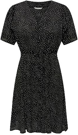 ONLY Women's Onlevida S/S Short Dress WVN Noos Dress