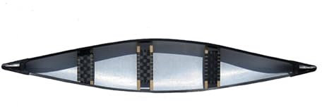 Galaxy Kayaks Kanu 2-3 Sitzer (aus recyceltem LEPD) Canadier UV beständig Familienkanu Tagestouren, Farbe:(RG) recyceld Green