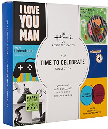 Hallmark Geburtstagskarten – Multipack von 20 in 20 epischen Designs