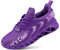 Herren Sportschuhe Laufschuhe Turnschuhe Luftpolster Trainers Running Leichte Schuhe Fitness Atmungsaktiv Gym Violett 43EU