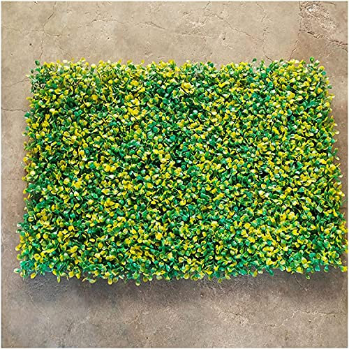 FUNEAER 10 stücke Künstliche Buchsbaumplatten Gras Rasen Teppich Rasen Im Freien Blume Wand Gartenzaun Formschnitt Hecke Pflanze Wohnkultur(Color:Green)