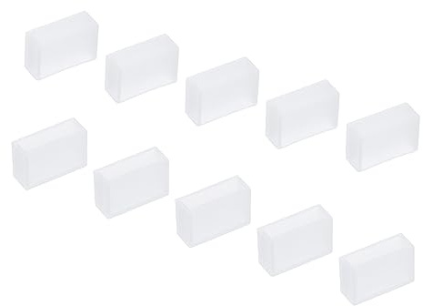 YOKIVE 60Stk Silikon Stopfen LED Rohr Streifen Ende Kappe Cover Wasserdicht Ideal für Büro Haus (Weiß Passt für 3528/2835/3014 12mm Breit Streifen)