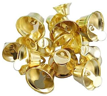 Warmhm 100st Weihnachtsanhänger Zum Aufhängen Handglocken Weihnachtsklingel Weihnachts-Mini-Glocken Weihnachtsbaum Glocke Glöckchen-Dekorationen Weihnachtsglocken Bronze Trompete Zubehör