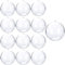 Yevheniy12 PCS Weihnachts Klarer Ornament Ball, Füllbare Weihnachtsschmuck, Transparente Plastik Handwerk Ornament Birnen für DIY Feiertagsfeier Weihnachtsbaum Innendekoration im Freien (70mm)
