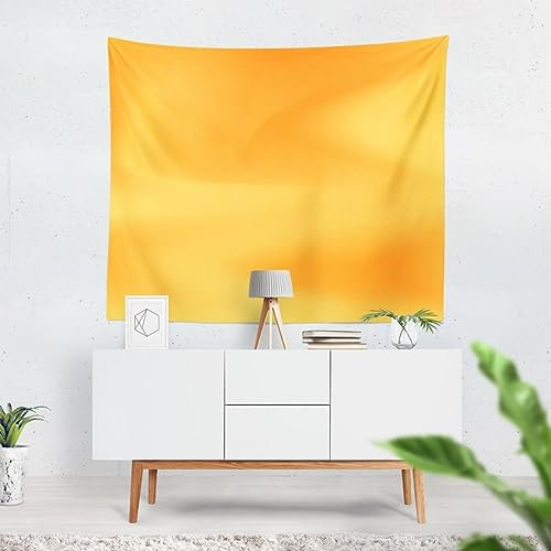 CEVAN Wandteppichnatur Wandtuch Ethno Einfarbiges Schlichtes Gold Wandteppich Bunt Baumwolle Wanddeko Wanddekoration Bedruckter Stoff 100X70 cm