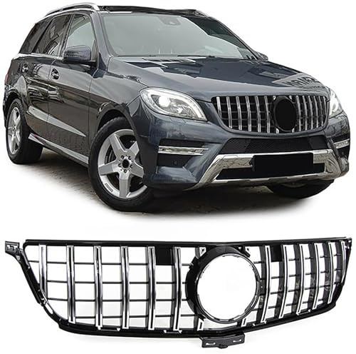 Sport Kühlergrill Schwarz Chrom passend für Mercedes ML W166 11-15