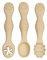UOPMQGB Cuillère d'apprentissage en Silicone 3 pièces, cuillère d'alimentation et d'aide à la Dentition, cuillère complémentaire en Silicone pour Les Nouvelles Mamans et Les Nouveaux Papas