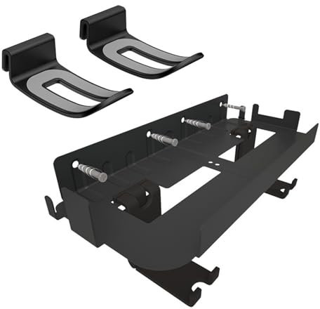 fxwtich Controller Ständer für Ps5 Storage Bracket für Ps Vr2 Gamepad Vr Brillen Halterung Wandmontage Stabil Spielkonsole Aufbewahrung Halter Ständer für PS5 Ps Vr2 Schwarz
