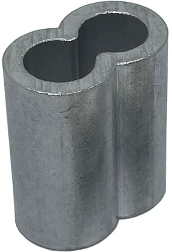 5x Serre-câble métallique Aluminium 12mm Aluminium Pince à sertir Douille à sertir