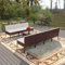 DYRJDJWIDHW europaletten,gartenmöbel Set,palettenkissen,8-TLG. Garten-Lounge-Set mit Auflagen Poly Rattan BraunGeeignet für Garten, Swimmingpool, Wohnzimmer, Terrasse