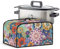 Uorisanigo Crock for Pot Cover Boho Floral Slow Cooker Dust Cover Fits for Most 6-8 Quart Oval Slow Cooker Keep Kitchen Appliance Clean